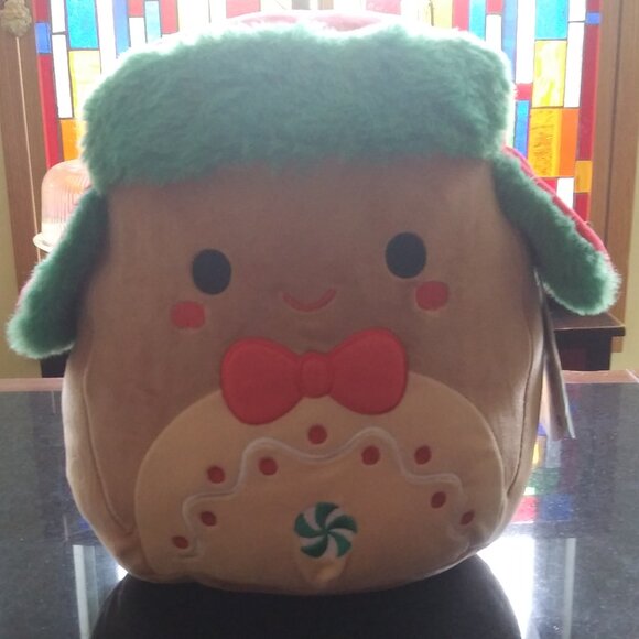 squishmallow Peterson gingerbread man Kelly toys Christmas theme has tag - Picture 1 of 15
